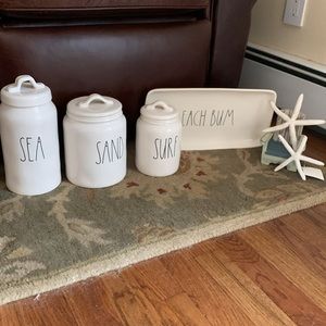 NEW- Sand Sea Surf- & Beach Bum Tray